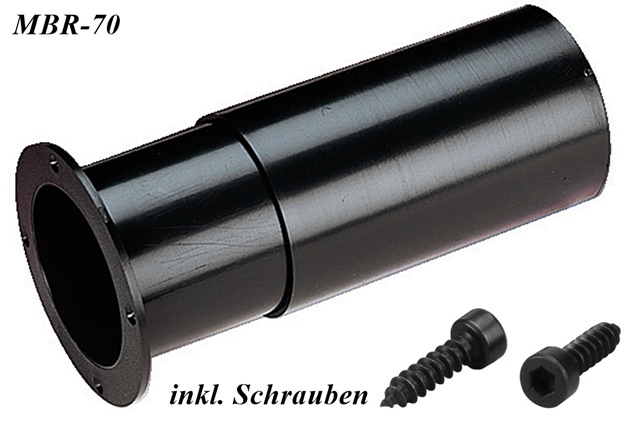 Monacor Bassreflexrohr MBR-70 66mm variabel 128-245 mm  inkl Schrauben